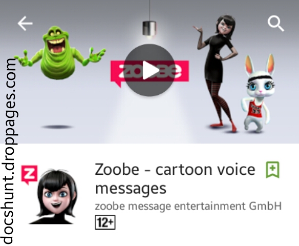 Zoobe Cartoon Voice Messages || DocsHunt